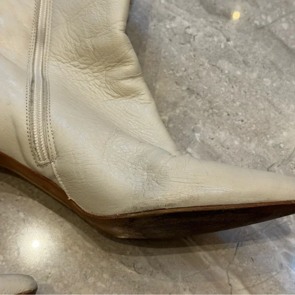 L'INTERVALLE Cream Knee-High Boots - Picture 8 of 11